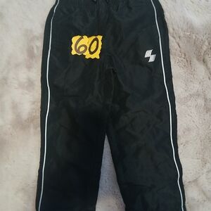 Kids Black Joggers with White Accents